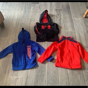 Boys size 5 under Armour jackets